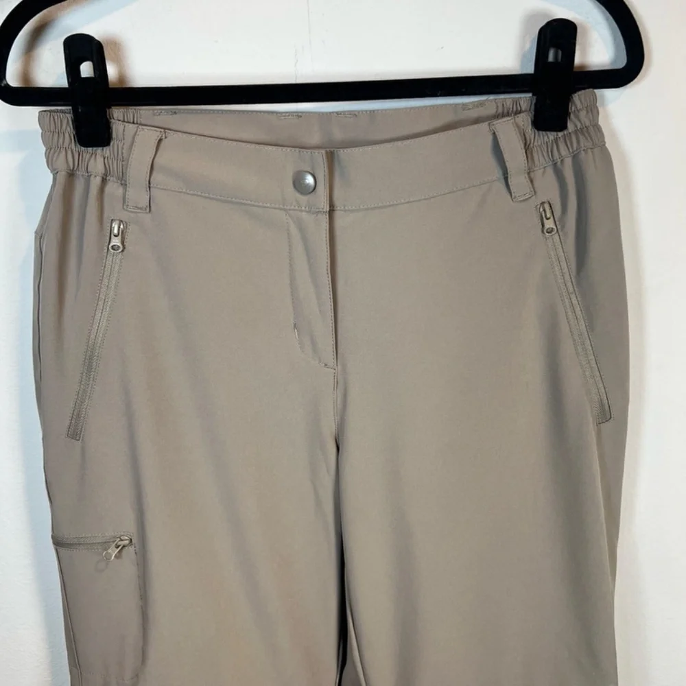 Outdoor Ventures Convertible Hiking Pants Shorts Tan Zip Off UPF Minimalist Sz 8